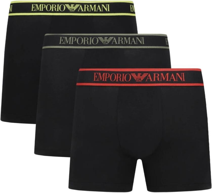 Emporio Armani Zwarte Boxershorts Set Stretchkatoen Black Heren - Foto 5