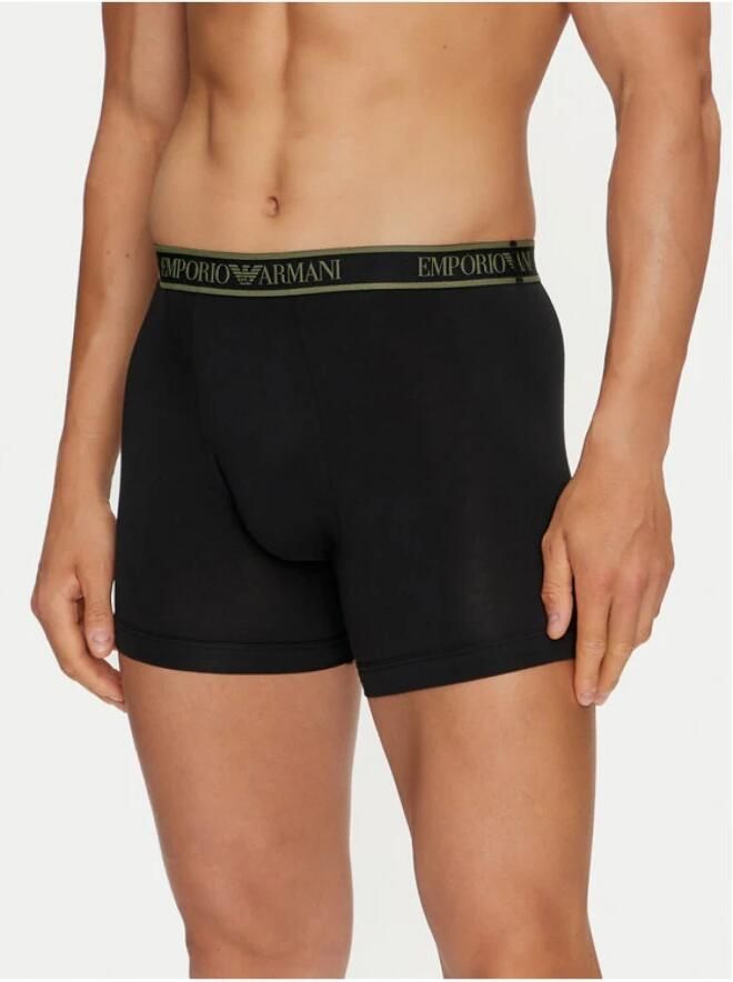 Emporio Armani Zwarte Boxershorts Set Stretchkatoen Black Heren - Foto 3