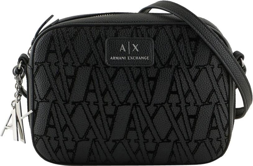 Emporio Armani Zwarte cameratas met overal logo Black Dames - Foto 2