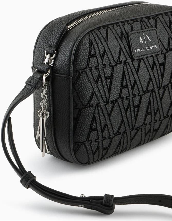 Emporio Armani Zwarte cameratas met overal logo Black Dames - Foto 4