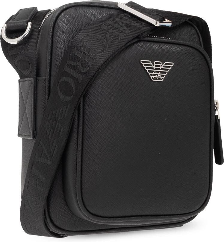 Emporio Armani Stijlvolle Crossbody Tas met Verstelbare Band Black Heren - Foto 4