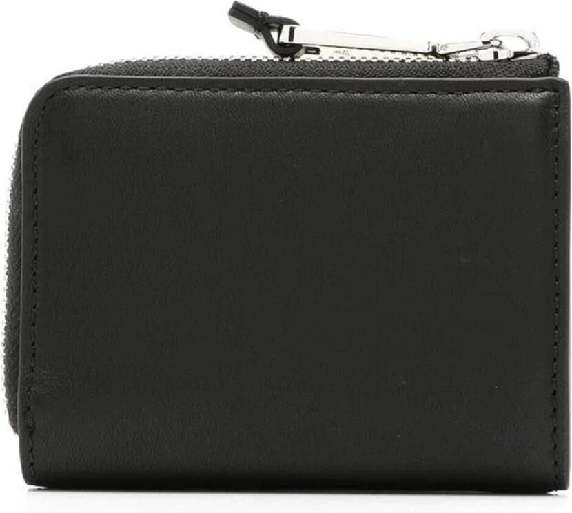 Emporio Armani Zwarte Leren Portemonnee Black Dames