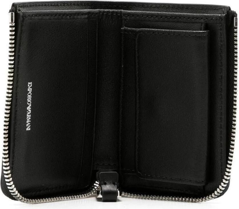 Emporio Armani Zwarte Leren Portemonnee Black Dames - Foto 2