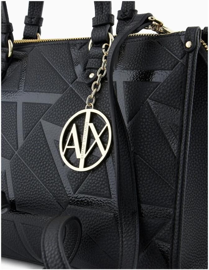 Armani Exchange Zwarte handtas met verstelbare band Black Dames