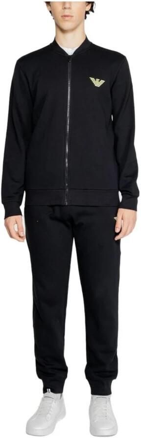 Emporio Armani Zwarte katoenen sweatsuit herfst wintercollectie Black Heren - Foto 2