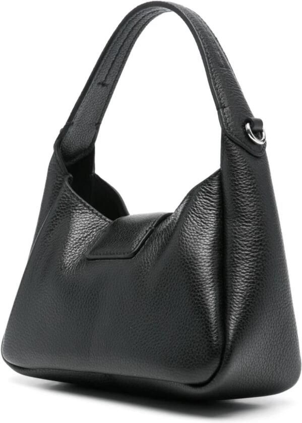Emporio Armani Zwarte Leren Schoudertas met Logo Black Dames - Foto 3