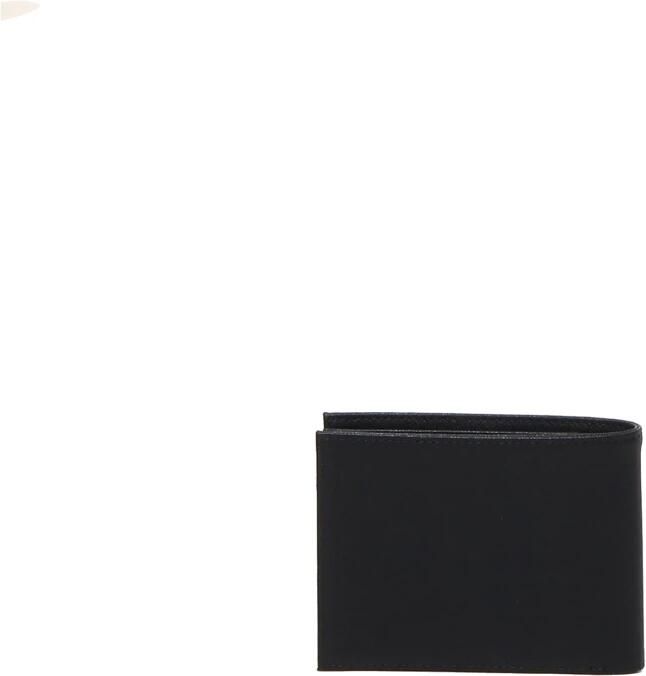 Emporio Armani Zwarte portemonnee met stoffen en bonded lederen voering Black Heren - Foto 2