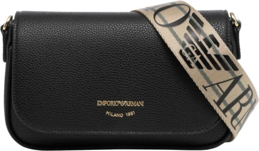 Emporio Armani Zwarte Mini Tas met Verstelbare Band Black Dames