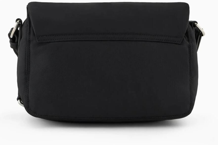 Emporio Armani Zwarte Nylon Schoudertas met Metalen Logo Black Dames - Foto 5