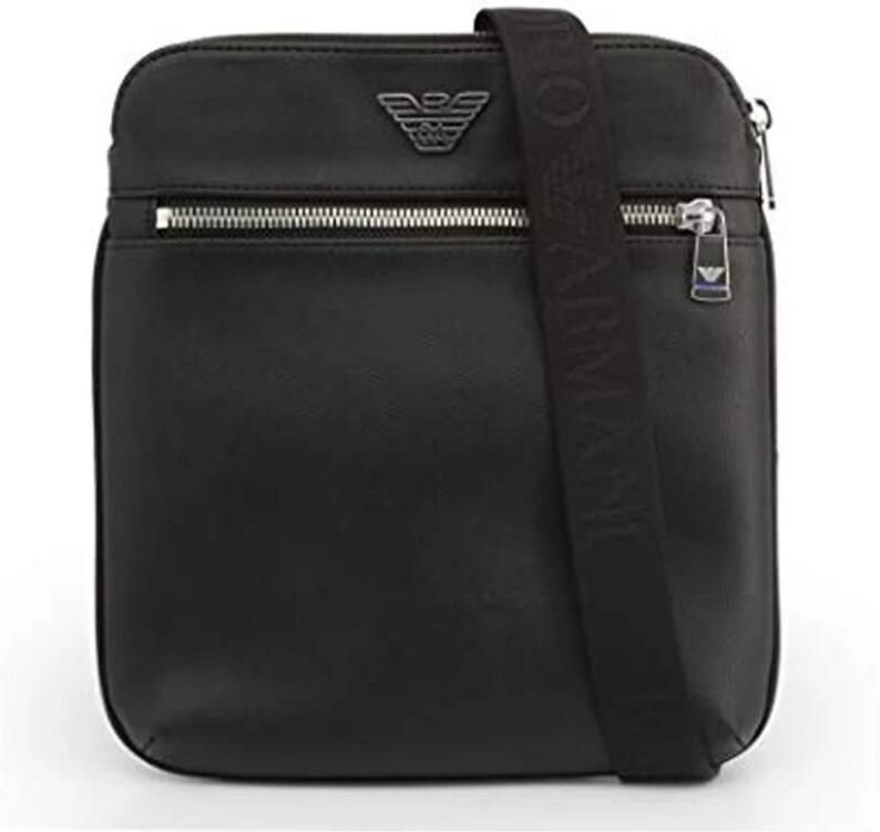 Emporio Armani Verstelbare Crossbody Tas met Ritssluiting Black Heren - Foto 2