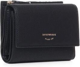 Emporio Armani Zwarte leren portemonnee Y3H326-Yvz7B 80001 Black Unisex - Foto 5