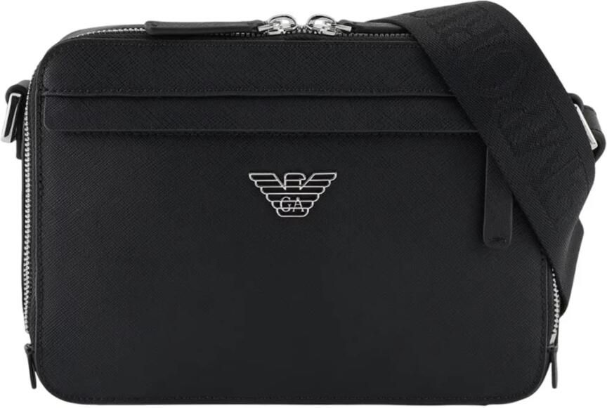 Emporio Armani Zwarte Saffiano Adelaar Clutch Tas Black Heren - Foto 6