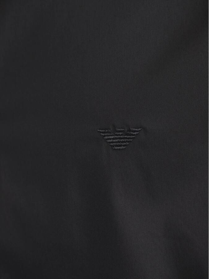 Emporio Armani Heren Witte Stretch Nylon Overhemd 8N1C09-1Ni9Z Black Heren - Foto 2