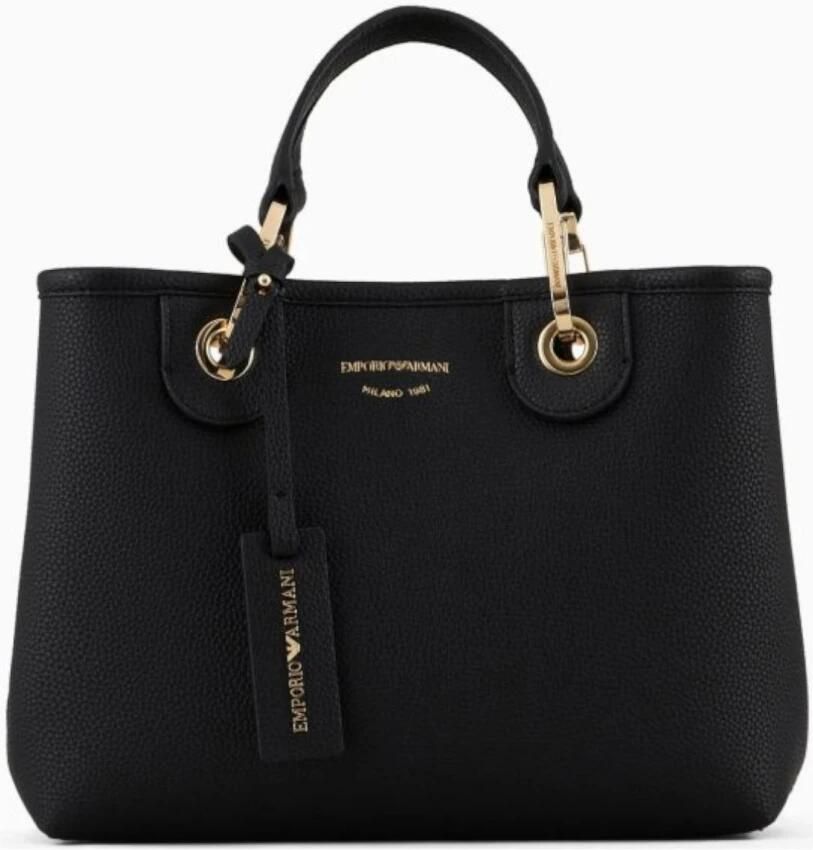 Emporio Armani Shoppers Shopping S Simil Cervo Shopping S Simil Cervo in zwart - Foto 3