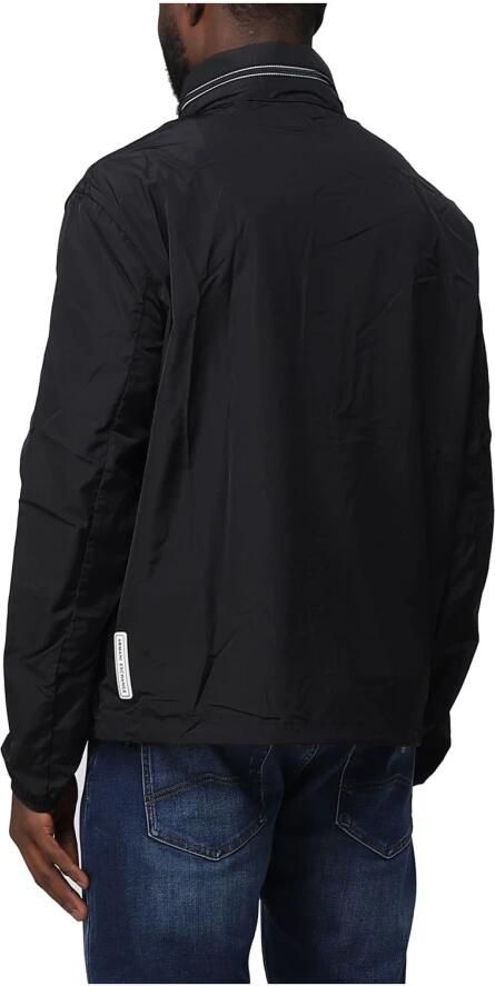 Armani Exchange Hooded Blouson Jas met Volledige Rits Black Heren - Foto 4