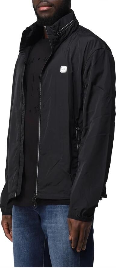 Armani Exchange Hooded Blouson Jas met Volledige Rits Black Heren - Foto 5