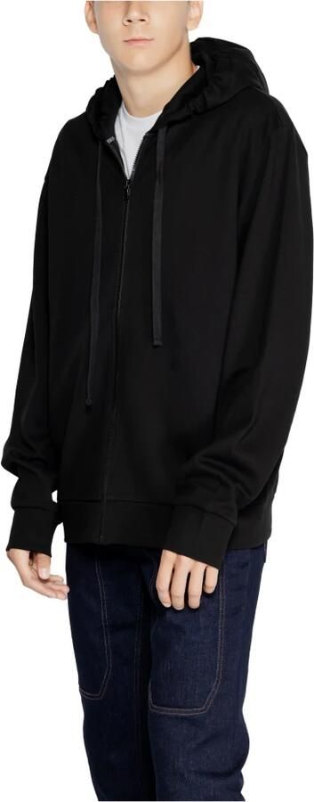 Emporio Armani Zwarte Polyester Blend Sweater Heren Herfst Winter Black Heren - Foto 5