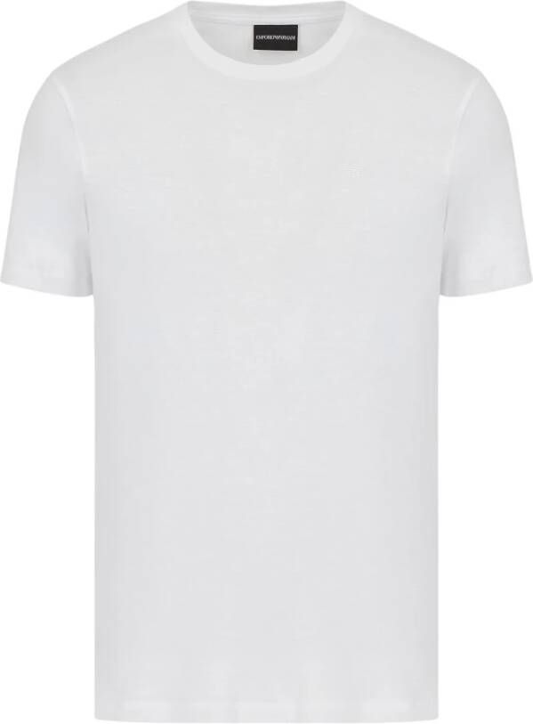 Emporio Armani Witte Crew-neck T-shirt Regular Fit White Heren