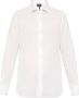 Emporio Armani Witte Katoenen Overhemd met Logoprint White Heren - Thumbnail 1