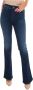 Emporio Armani Flared Fit Denim Jeans Blauw Dames - Thumbnail 1