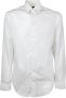 Emporio Armani Witte Slim Fit Overhemd met Italiaanse Kraag White Heren - Thumbnail 1