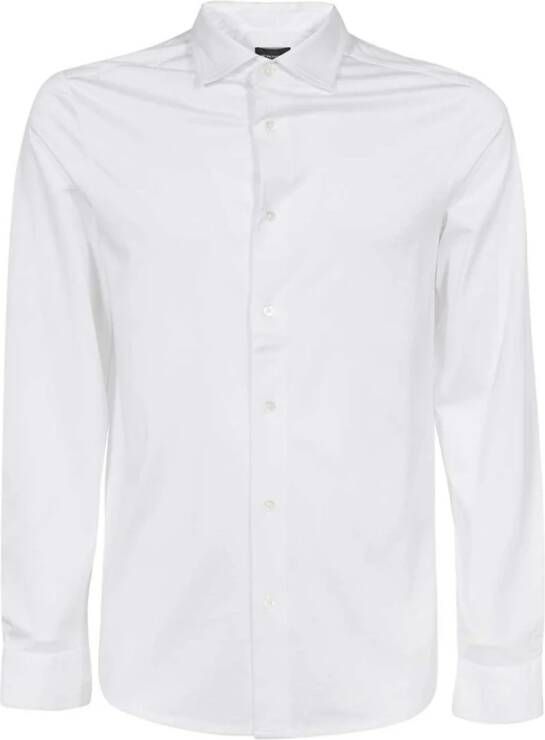 Emporio Armani Stijlvol Wit Overhemd voor Heren White Heren