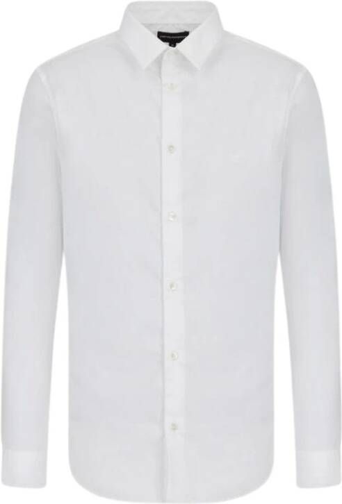 Emporio Armani Elegante Witte Overhemd voor Heren White Heren