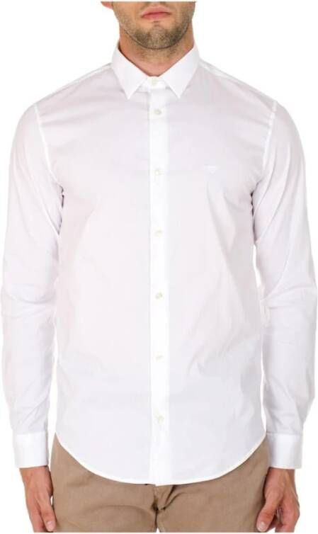 Emporio Armani Formal Shirts Wit Heren