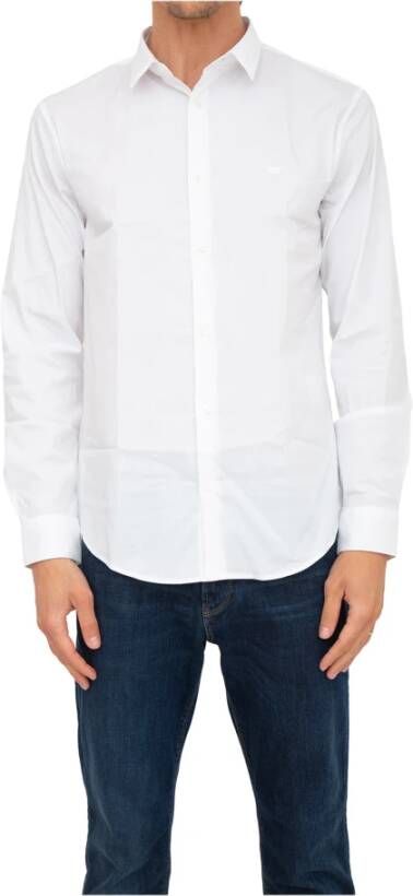 Emporio Armani Formal Shirts Wit Heren