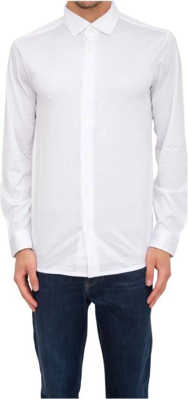 Emporio Armani Wit T-shirt met reliëf adelaar White Heren