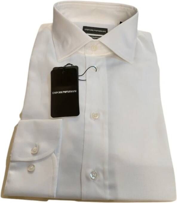 Emporio Armani Formal Shirts Wit Heren