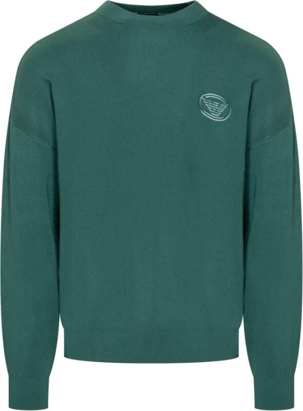 Emporio Armani Gebreide kleding Groen Heren