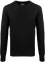 Emporio Armani Comfortabele en stijlvolle heren ronde hals pullover Black Heren - Thumbnail 1