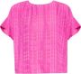 Emporio Armani Retro Geknoopte Damesblouse Pink Dames - Thumbnail 5