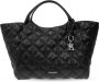 Emporio Armani Zwarte gewatteerde winkeltas met nappa-effect Black Dames - Thumbnail 3