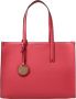 Emporio Armani Stevige Shopper Tas met Gouden Bedel Red Dames - Thumbnail 1