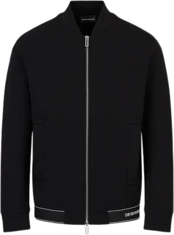 Emporio Armani Heren Logo Elastische Sweatshirt Black Heren