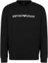 Emporio Armani Katoenen Sweatshirt met Logo Print Black Heren - Thumbnail 1