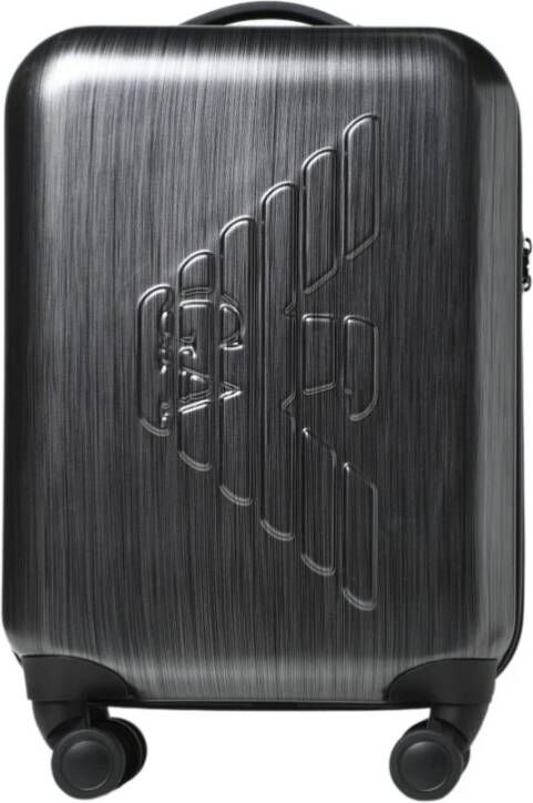 Emporio Armani Heren Trolley met vier wielen Grijs Heren