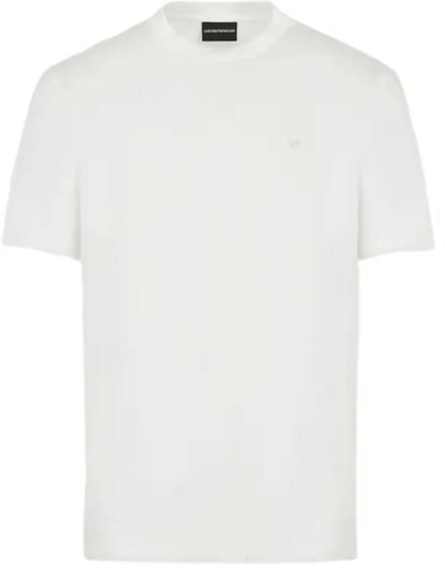 Emporio Armani Heren Witte Katoenen T-shirt van White Heren