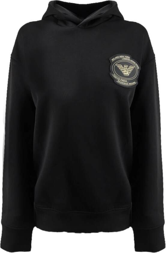 Emporio Armani Hoodie Sweatshirt met Cotone 100% samenstelling Zwart Heren