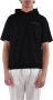 Emporio Armani Navy Blauwe Hoodie T-Shirt met Logo Patch Blue Heren - Thumbnail 1