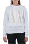 Emporio Armani Iconische Sweaters met Maxi Logo White Dames - Thumbnail 1