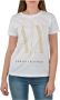 Armani Exchange Geprint T-shirt met ronde hals van katoen White Dames - Thumbnail 1