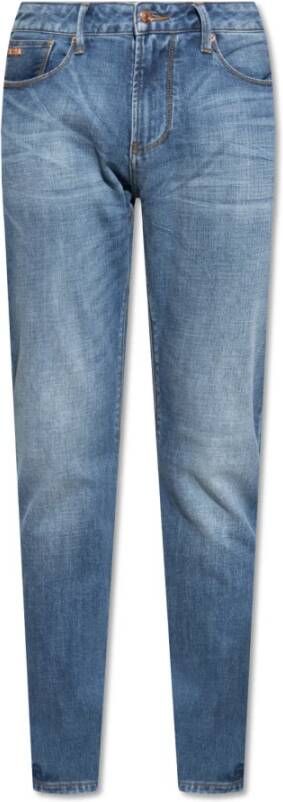 Emporio Armani J06 slim fit jeans Blauw Heren