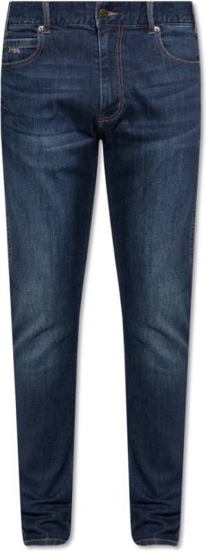 Emporio Armani J16 slim fit jeans Blauw Heren
