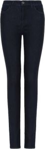 Emporio Armani J18 Jeans Hoge Taille Skinny Fit Blauw Dames