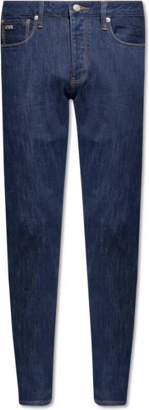 Emporio Armani J75 slim fit jeans Blauw Heren