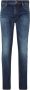 Emporio Armani Blauwe Stonewashed Jeans met Logo-Patch Blauw Heren - Thumbnail 1