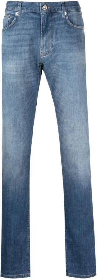 Emporio Armani Slim-fit Denim Jeans Upgrade Klassiek 5-Pocket Blue Heren